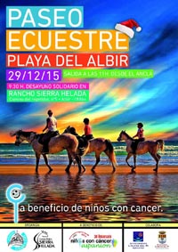 Playas_paseo ecuestre solidarioplaya Albir
